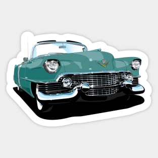 1954 Cadillac Series 62 Convertible in green Sticker